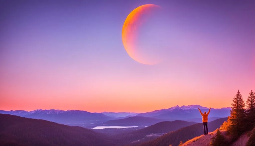 connecting with an orange moon