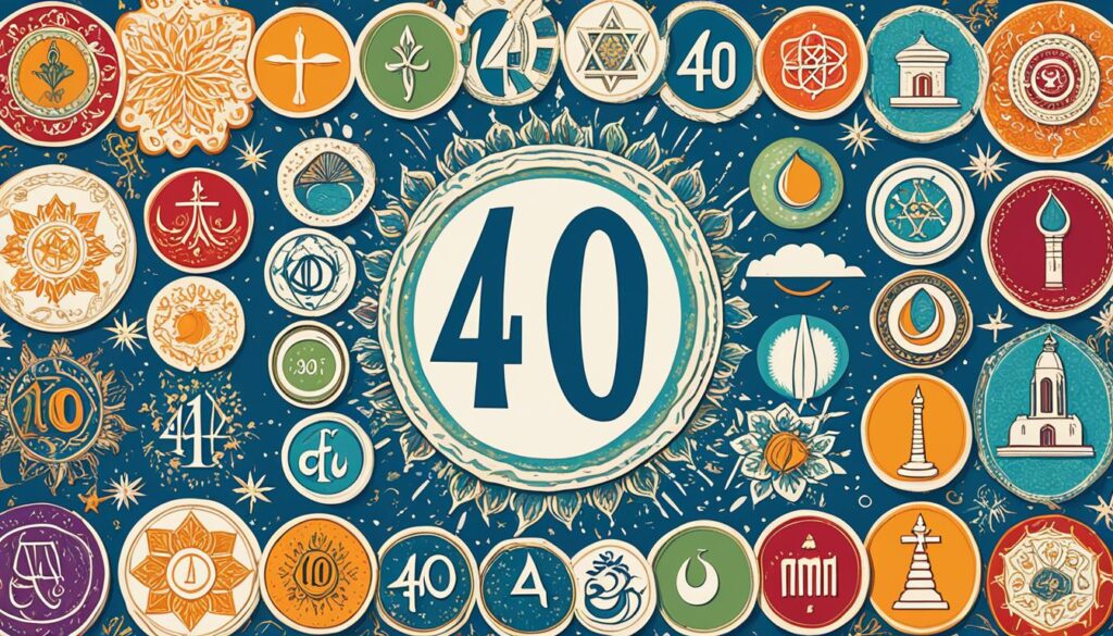 spiritual significance of 40 in different beliefs