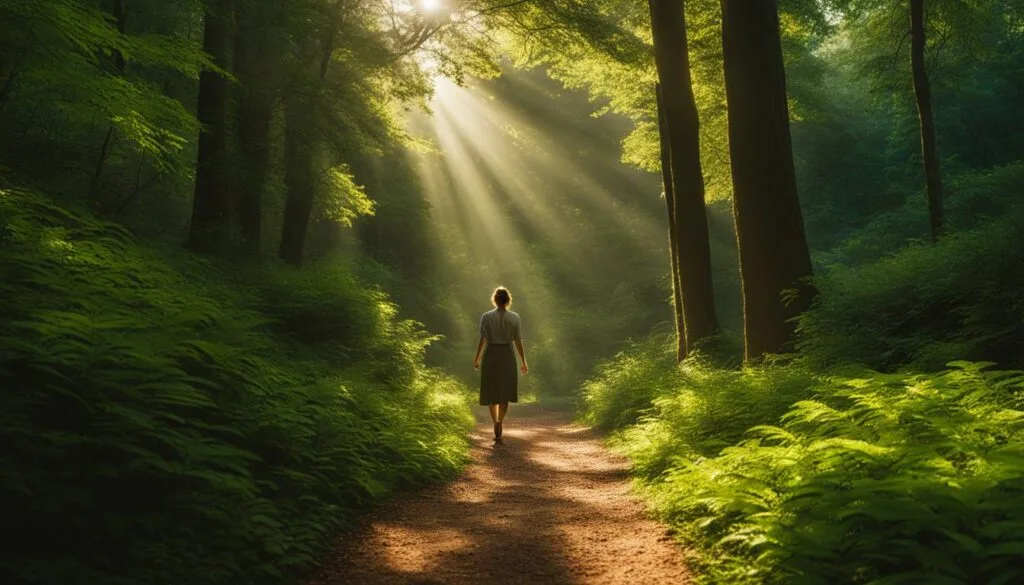 mindful walking in nature