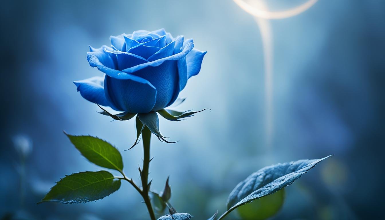 What is the spiritual meaning of a blue rose