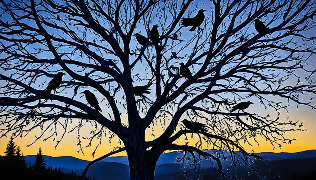 crows conveying spirit messages