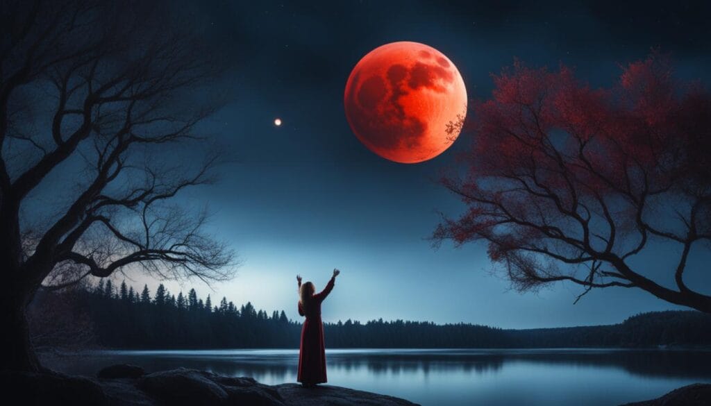 spiritual meaning behind a red moon
