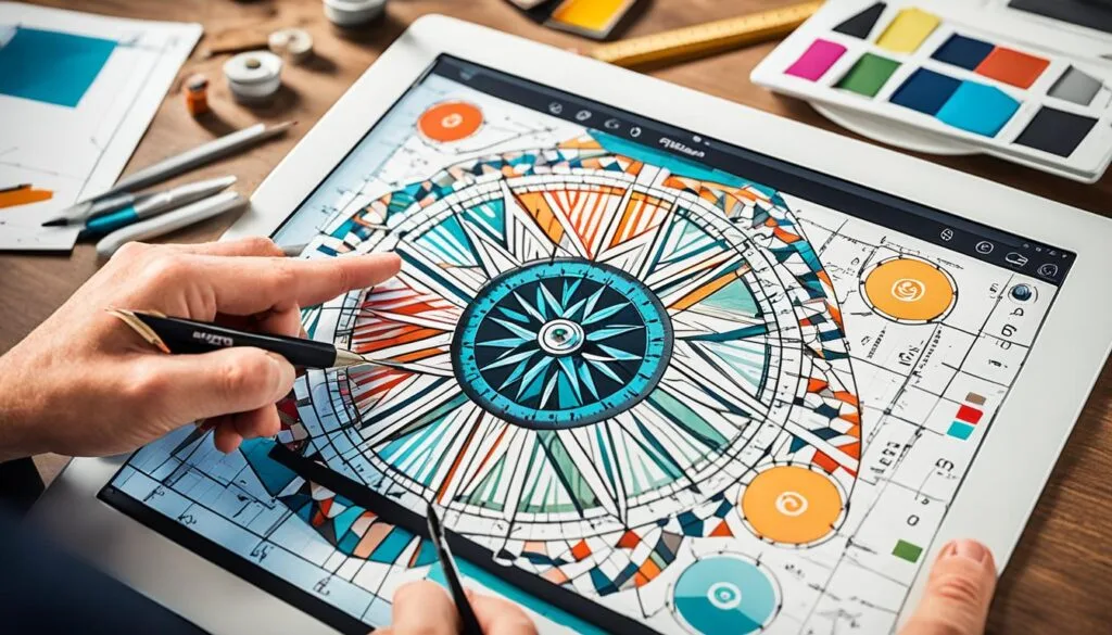 Conventional and technological methods in geometric pattern design