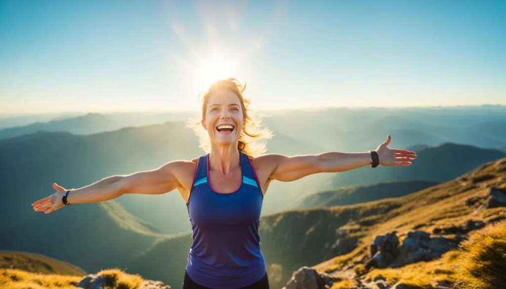 Woman with a positive mindset