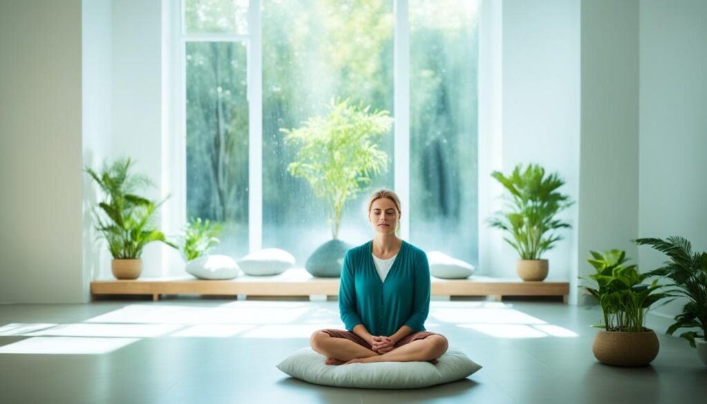 starting meditation in a quiet space