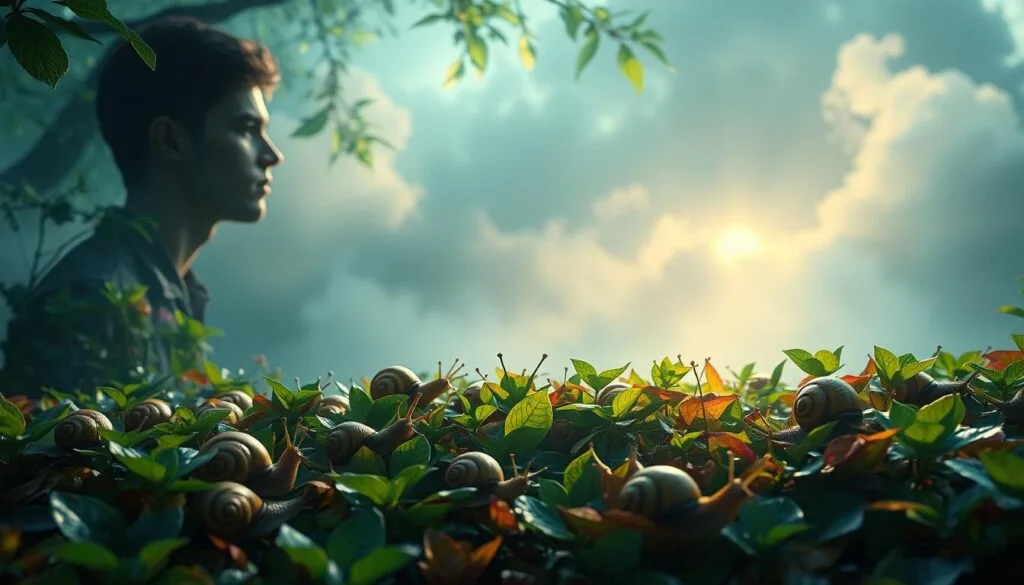 spiritual meaning of picking snails in the dream